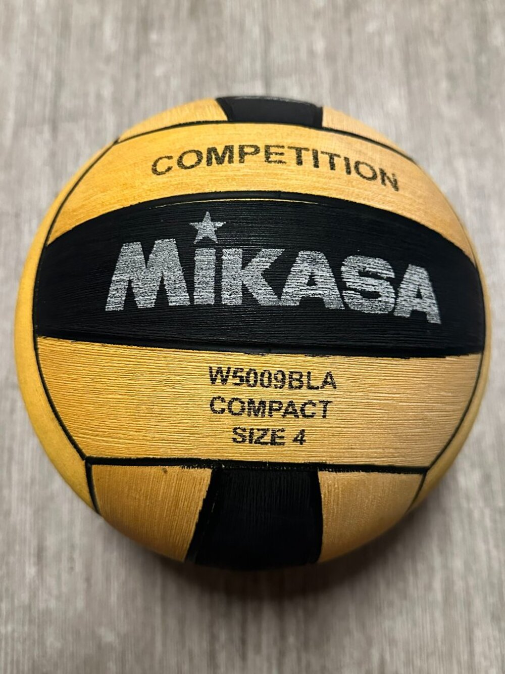 Mikasa Yellow and Black Competition Water Polo Ball size 4